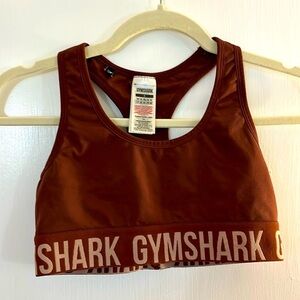 Gymshark fit seamless sports bra in brown/taupe - size small